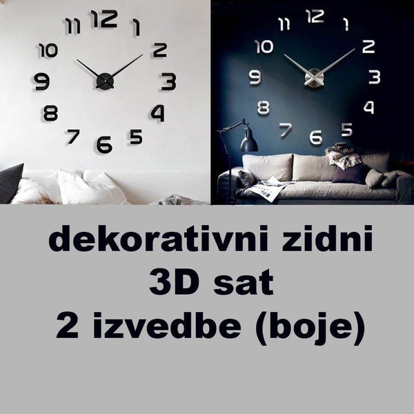 XXL 3D nástěnné hodiny