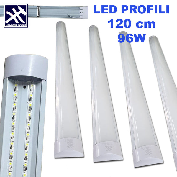 Hliníkové LED profily 120CM 96W